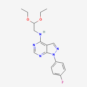 N-(2,2-diethoxyethyl)-1-(4-fluorophenyl)-1H-pyrazolo[3,4-d]pyrimidin-4-amine