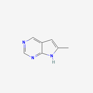 molecular formula C7H7N3 B2744119 6-Methyl-7H-pyrrolo[2,3-d]pyrimidine CAS No. 26786-73-2