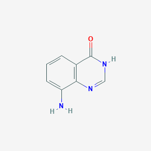 molecular formula C8H7N3O B2744143 8-aminoquinazolin-4(3H)-one CAS No. 130148-49-1