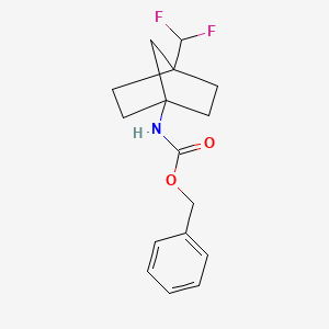 molecular formula C16H19F2NO2 B2744157 Benzyl (4-(difluoromethyl)bicyclo[2.2.1]heptan-1-yl)carbamate CAS No. 1252672-42-6