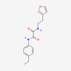 molecular formula C16H18N2O3 B2744189 N1-(4-ethylphenyl)-N2-(2-(furan-3-yl)ethyl)oxalamide CAS No. 1428371-03-2