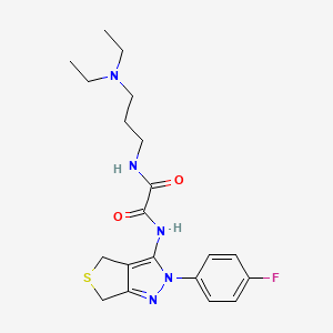 N-[3-(diethylamino)propyl]-N'-[2-(4-fluorophenyl)-4,6-dihydrothieno[3,4-c]pyrazol-3-yl]oxamide