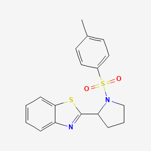 2-{1-[(4-Methylphenyl)sulfonyl]-2-pyrrolidinyl}-1,3-benzothiazole