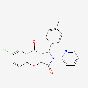 7-Chloro-2-(pyridin-2-yl)-1-(p-tolyl)-1,2-dihydrochromeno[2,3-c]pyrrole-3,9-dione
