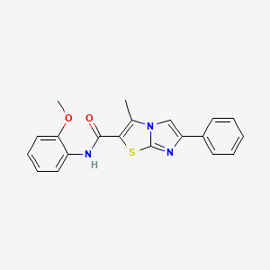 N-(2-methoxyphenyl)-3-methyl-6-phenylimidazo[2,1-b]thiazole-2-carboxamide