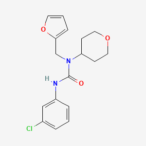 3-(3-chlorophenyl)-1-(furan-2-ylmethyl)-1-(tetrahydro-2H-pyran-4-yl)urea