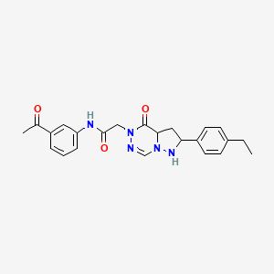 N-(3-acetylphenyl)-2-[2-(4-ethylphenyl)-4-oxo-4H,5H-pyrazolo[1,5-d][1,2,4]triazin-5-yl]acetamide