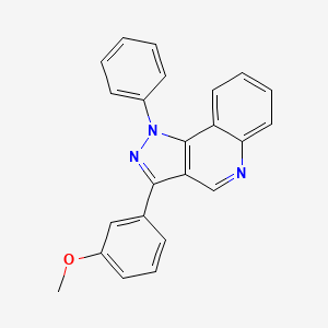 3-(3-methoxyphenyl)-1-phenyl-1H-pyrazolo[4,3-c]quinoline
