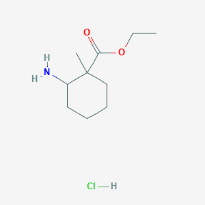 Ethyl 2-amino-1-methylcyclohexane-1-carboxylate hydrochloride