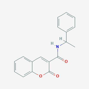 2-oxo-N-(1-phenylethyl)-2H-chromene-3-carboxamide