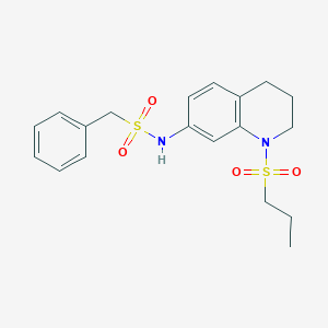 1-phenyl-N-(1-(propylsulfonyl)-1,2,3,4-tetrahydroquinolin-7-yl)methanesulfonamide