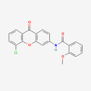 molecular formula C21H14ClNO4 B2744253 N-(5-chloro-9-oxo-9H-xanthen-3-yl)-2-methoxybenzamide CAS No. 886149-78-6