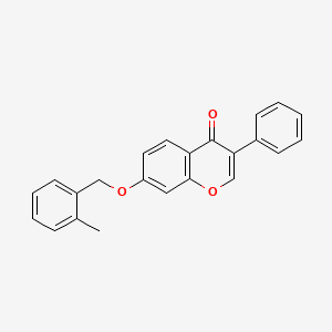 molecular formula C23H18O3 B2744273 7-((2-methylbenzyl)oxy)-3-phenyl-4H-chromen-4-one CAS No. 773150-67-7