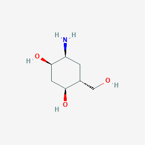 molecular formula C7H15NO3 B027443 Deoxyvalidamine CAS No. 100157-27-5