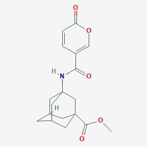 molecular formula C18H21NO5 B2744300 methyl 3-(2-oxo-2H-pyran-5-amido)adamantane-1-carboxylate CAS No. 1207030-08-7