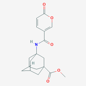 molecular formula C18H21NO5 B2744300 (1r,3s,5R,7S)-methyl 3-(2-oxo-2H-pyran-5-carboxamido)adamantane-1-carboxylate CAS No. 1207030-08-7