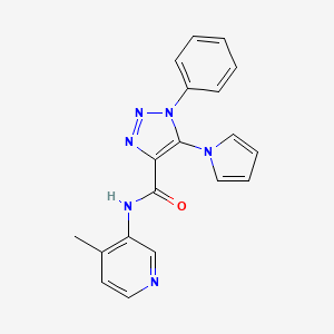 N-(4-methylpyridin-3-yl)-1-phenyl-5-(1H-pyrrol-1-yl)-1H-1,2,3-triazole-4-carboxamide