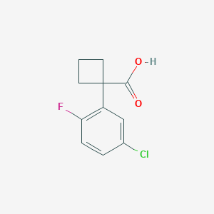 1-(5-Chloro-2-fluorophenyl)cyclobutane-1-carboxylic acid