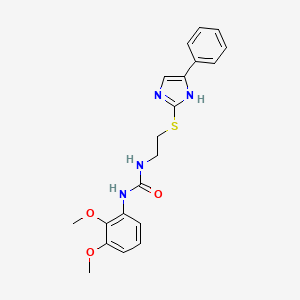 1-(2,3-dimethoxyphenyl)-3-(2-((4-phenyl-1H-imidazol-2-yl)thio)ethyl)urea