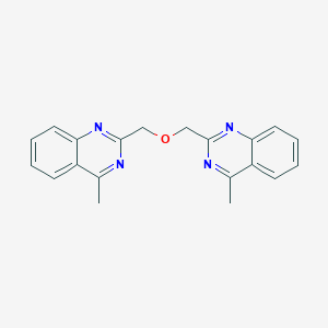 B2744339 4-Methyl-2-[(4-methylquinazolin-2-yl)methoxymethyl]quinazoline CAS No. 2387695-89-6