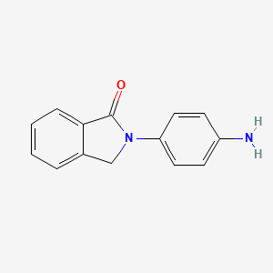molecular formula C14H12N2O B2744348 2-(4-Aminophenyl)isoindolin-1-one CAS No. 120972-66-9