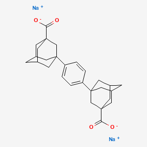 molecular formula C28H32Na2O4 B2744368 Disodium 3-[4-(3-carboxylato-1-adamantyl)phenyl]-1-adamantanecarboxylate CAS No. 1099827-38-9