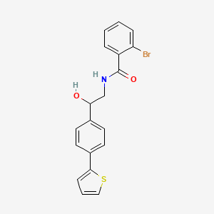 molecular formula C19H16BrNO2S B2744405 2-bromo-N-{2-hydroxy-2-[4-(thiophen-2-yl)phenyl]ethyl}benzamide CAS No. 2380185-12-4