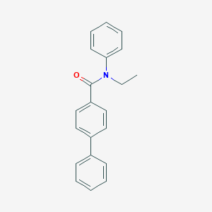 molecular formula C21H19NO B274442 N-ethyl-N-phenyl[1,1'-biphenyl]-4-carboxamide 