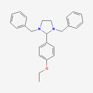 molecular formula C25H28N2O B2744423 1,3-Dibenzyl-2-(4-ethoxyphenyl)imidazolidine CAS No. 307338-76-7
