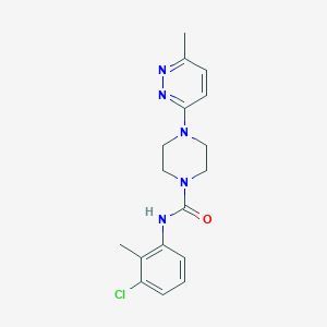 molecular formula C17H20ClN5O B2744467 N-(3-chloro-2-methylphenyl)-4-(6-methylpyridazin-3-yl)piperazine-1-carboxamide CAS No. 1171975-89-5