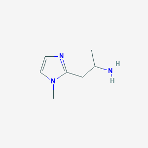 molecular formula C7H13N3 B2744538 1-(1-Methyl-1H-imidazol-2-YL)-2-propanamine CAS No. 910412-84-9
