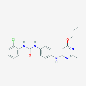1-(2-Chlorophenyl)-3-(4-((2-methyl-6-propoxypyrimidin-4-yl)amino)phenyl)urea