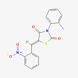 (Z)-5-(2-nitrobenzylidene)-3-(o-tolyl)thiazolidine-2,4-dione