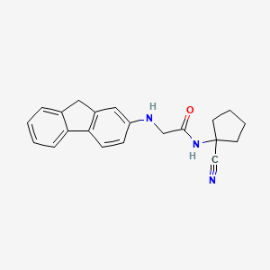 N-(1-cyanocyclopentyl)-2-[(9H-fluoren-2-yl)amino]acetamide
