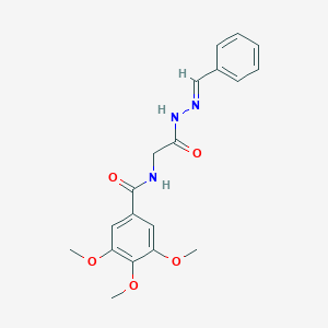N-(2-(2-Benzylidenehydrazino)-2-oxoethyl)-3,4,5-trimethoxybenzamide