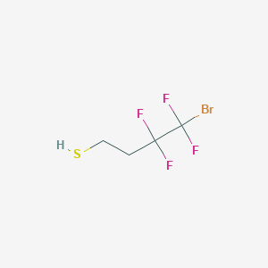 molecular formula C4H5BrF4S B2744625 4-Bromo-3,3,4,4-tetrafluorobutane-1-thiol CAS No. 2490402-36-1