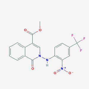 Methyl 2-[2-nitro-4-(trifluoromethyl)anilino]-1-oxo-1,2-dihydro-4-isoquinolinecarboxylate