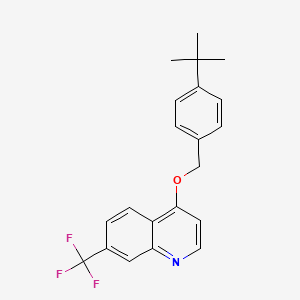 4-[(4-Tert-butylphenyl)methoxy]-7-(trifluoromethyl)quinoline