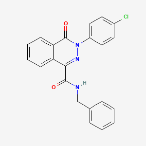 molecular formula C22H16ClN3O2 B2744641 N-benzyl-3-(4-chlorophenyl)-4-oxo-3,4-dihydro-1-phthalazinecarboxamide CAS No. 320417-85-4