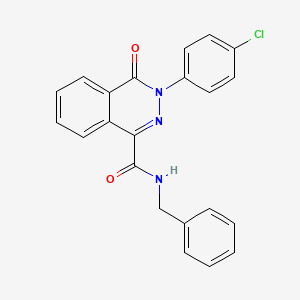 N-benzyl-3-(4-chlorophenyl)-4-oxo-3,4-dihydro-1-phthalazinecarboxamide