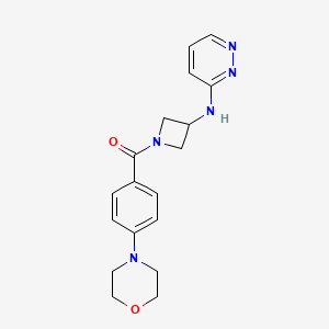 N-{1-[4-(morpholin-4-yl)benzoyl]azetidin-3-yl}pyridazin-3-amine