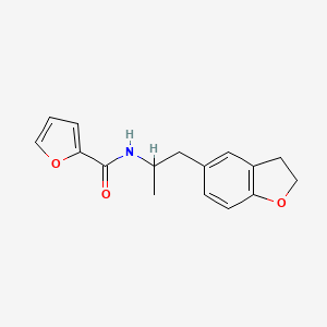 molecular formula C16H17NO3 B2744647 N-(1-(2,3-dihydrobenzofuran-5-yl)propan-2-yl)furan-2-carboxamide CAS No. 2034483-40-2