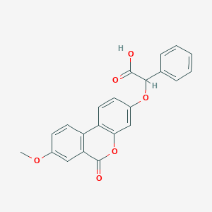 2-(8-Methoxy-6-oxobenzo[c]chromen-3-yl)oxy-2-phenylacetic acid