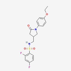 N-((1-(4-ethoxyphenyl)-5-oxopyrrolidin-3-yl)methyl)-2,4-difluorobenzenesulfonamide