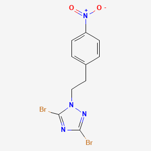 3,5-Dibromo-1-[2-(4-nitrophenyl)ethyl]-1H-1,2,4-triazole