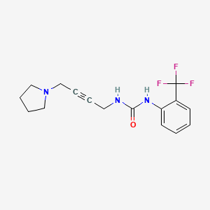 1-(4-(Pyrrolidin-1-yl)but-2-yn-1-yl)-3-(2-(trifluoromethyl)phenyl)urea