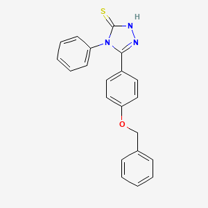 5-[4-(benzyloxy)phenyl]-4-phenyl-4H-1,2,4-triazole-3-thiol