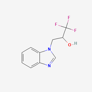 3-(1H-1,3-benzodiazol-1-yl)-1,1,1-trifluoropropan-2-ol