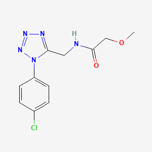 N-((1-(4-chlorophenyl)-1H-tetrazol-5-yl)methyl)-2-methoxyacetamide