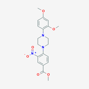 Methyl 4-[4-(2,4-dimethoxyphenyl)piperazin-1-yl]-3-nitrobenzoate
